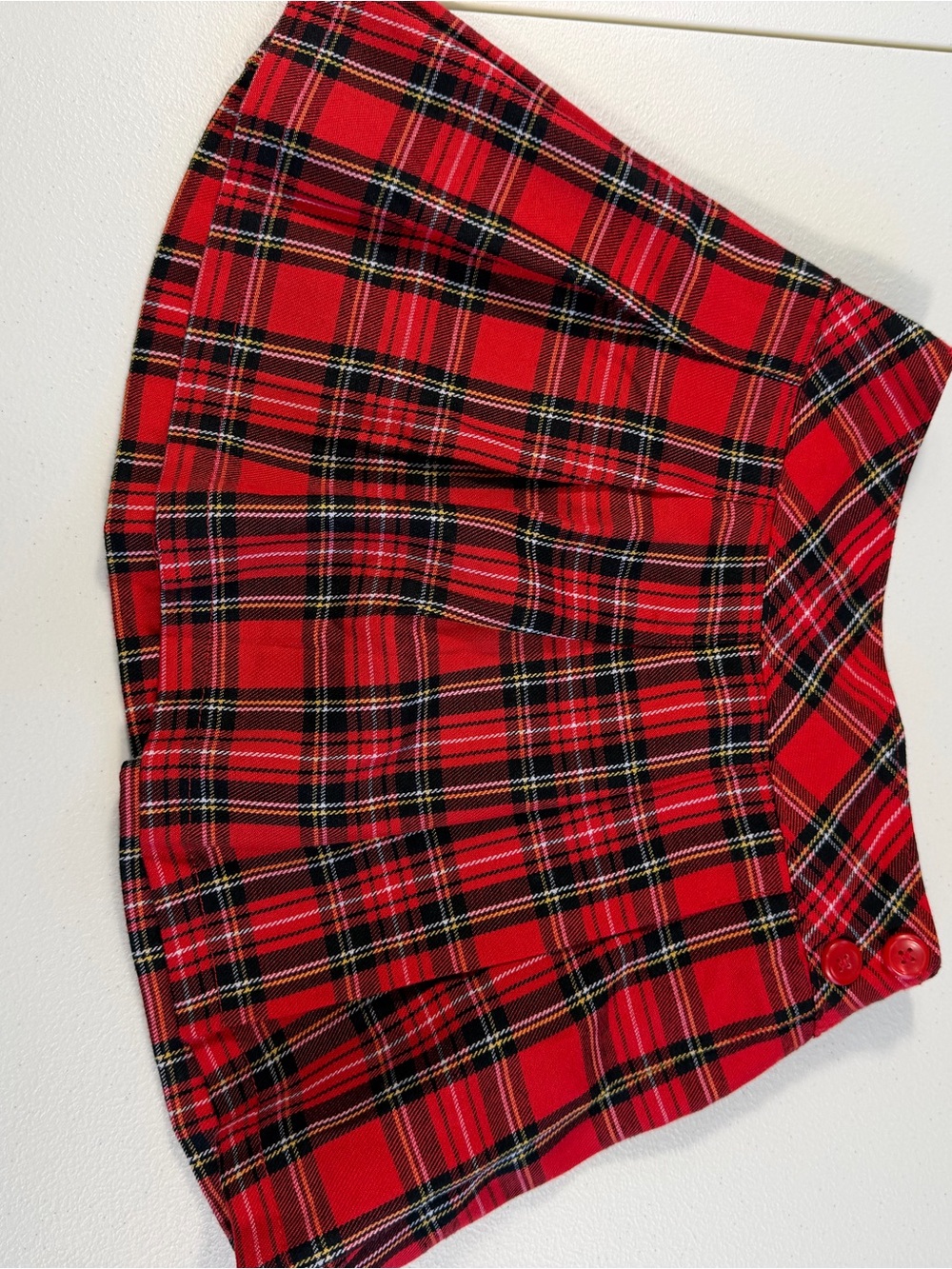 Garanimals Girls 3T Red Tartan Plaid Pleated Skort Holiday Christmas